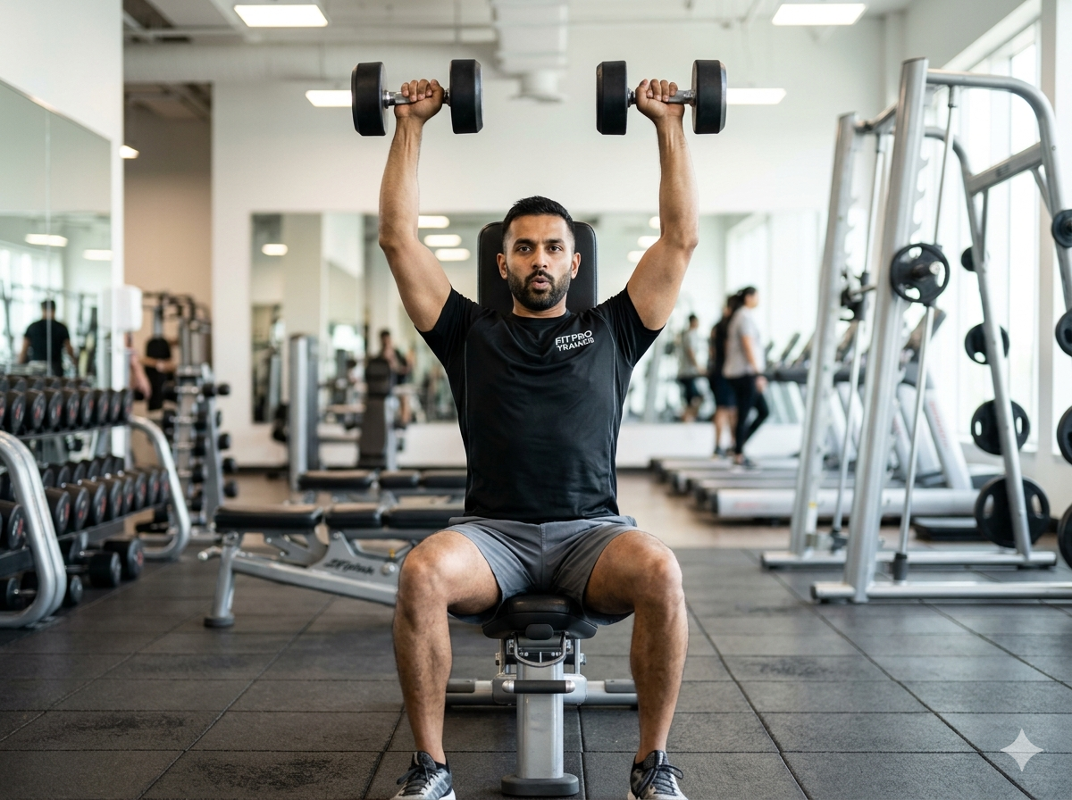 Dumbbell Shoulder Press demo thumbnail
